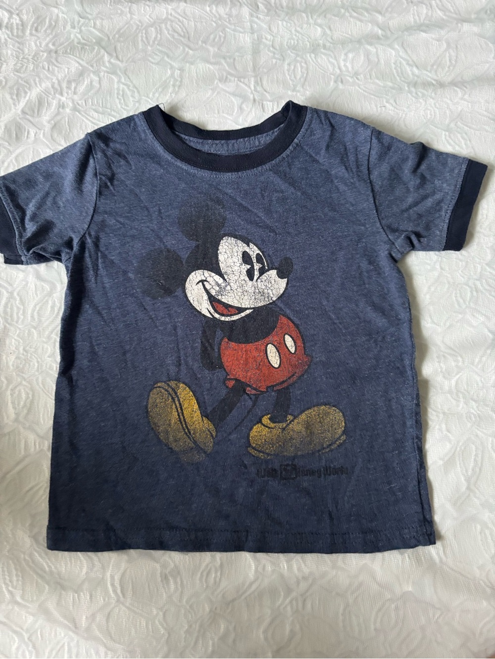 Disney Navy Blue Mickey Mouse Retro Graphic Tee